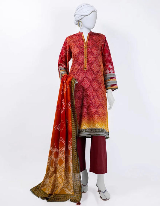 Original J. PREMIUM LAWN - 3 Piece Printed Lawn 006