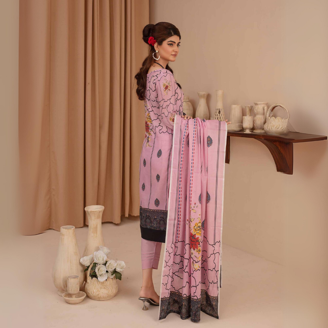 Reet Rang - 3PC Lawn with lawn Dupatta 006