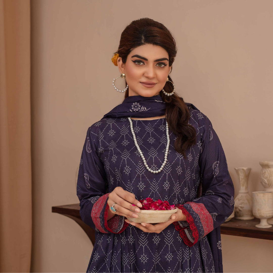 Reet Rang - 3PC Lawn with lawn Dupatta 008