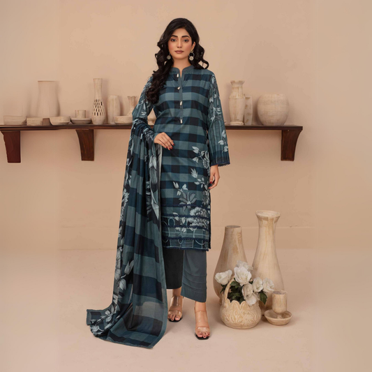 Reet Rang - 3PC Lawn with lawn Dupatta 010