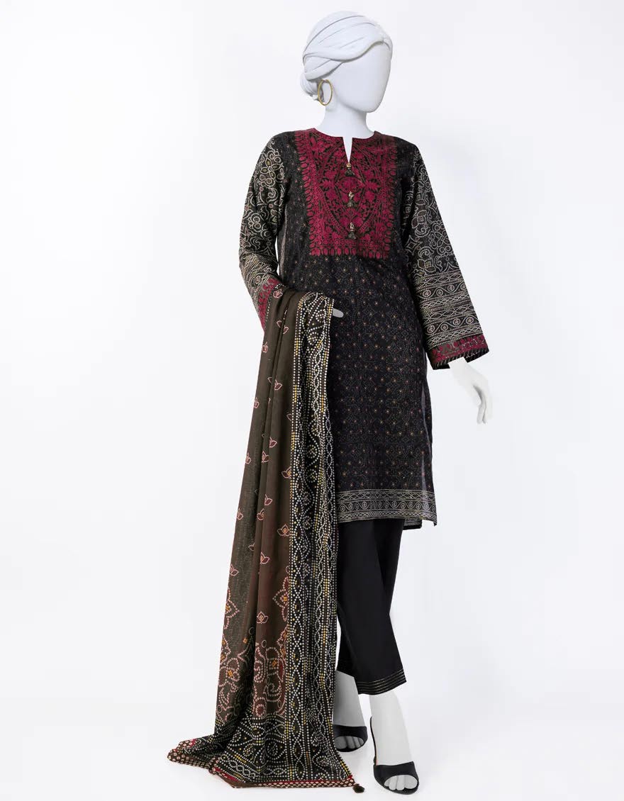 Original J. PREMIUM LAWN - 3 Piece Printed Lawn 007