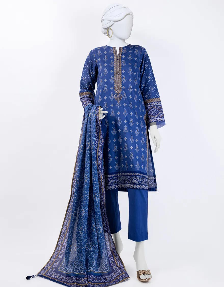 Original J. PREMIUM LAWN - 3 Piece Printed Lawn 008