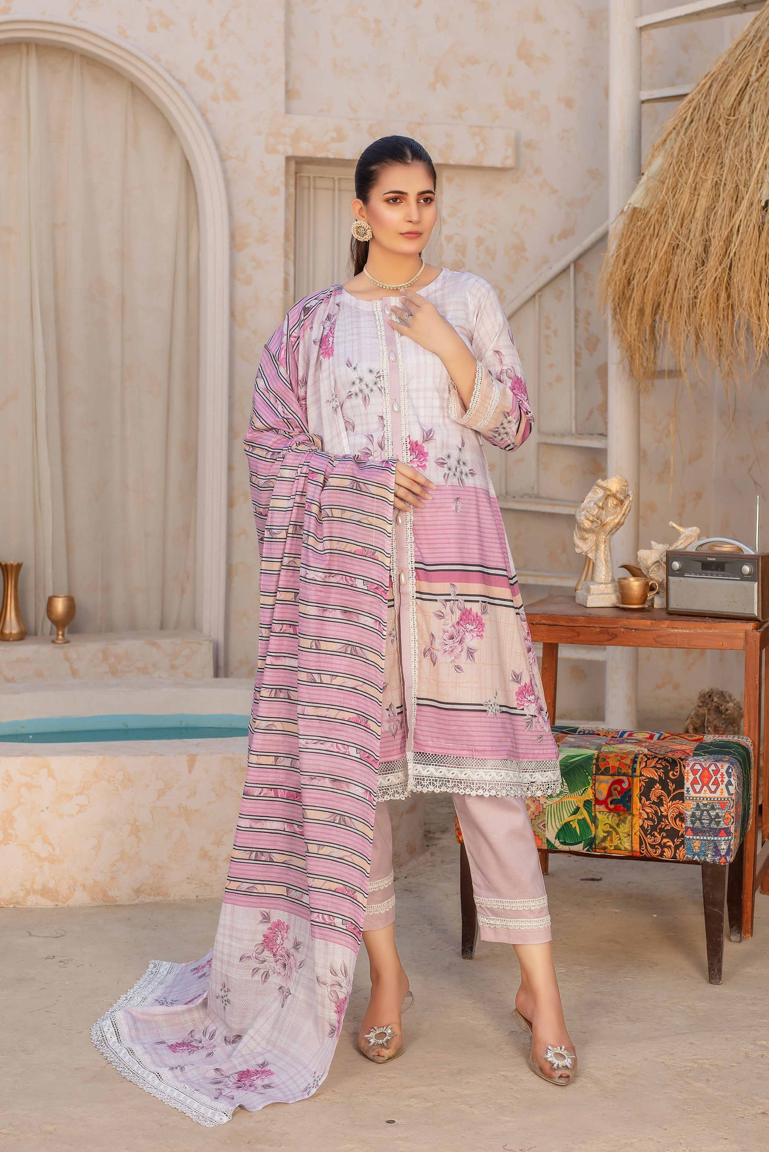 Original BINT-E-NAAZ - 3 Piece Printed Lawn 007