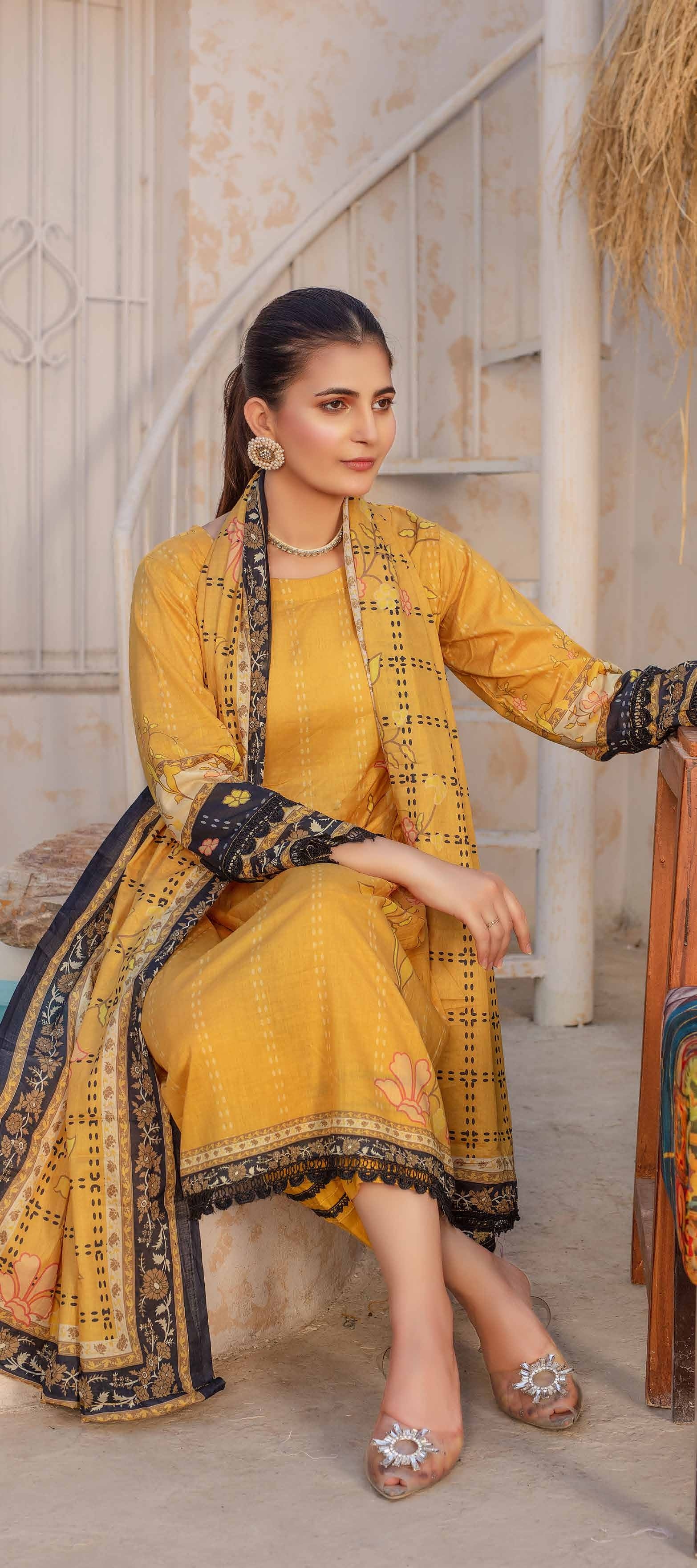 Original BINT-E-NAAZ - 3 Piece Printed Lawn 006