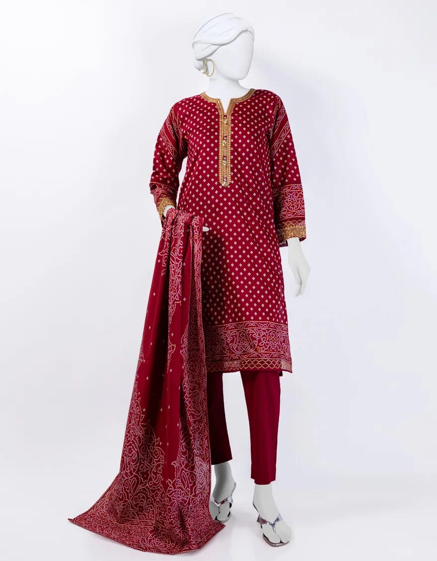 Original J. PREMIUM LAWN - 3 Piece Printed Lawn 004