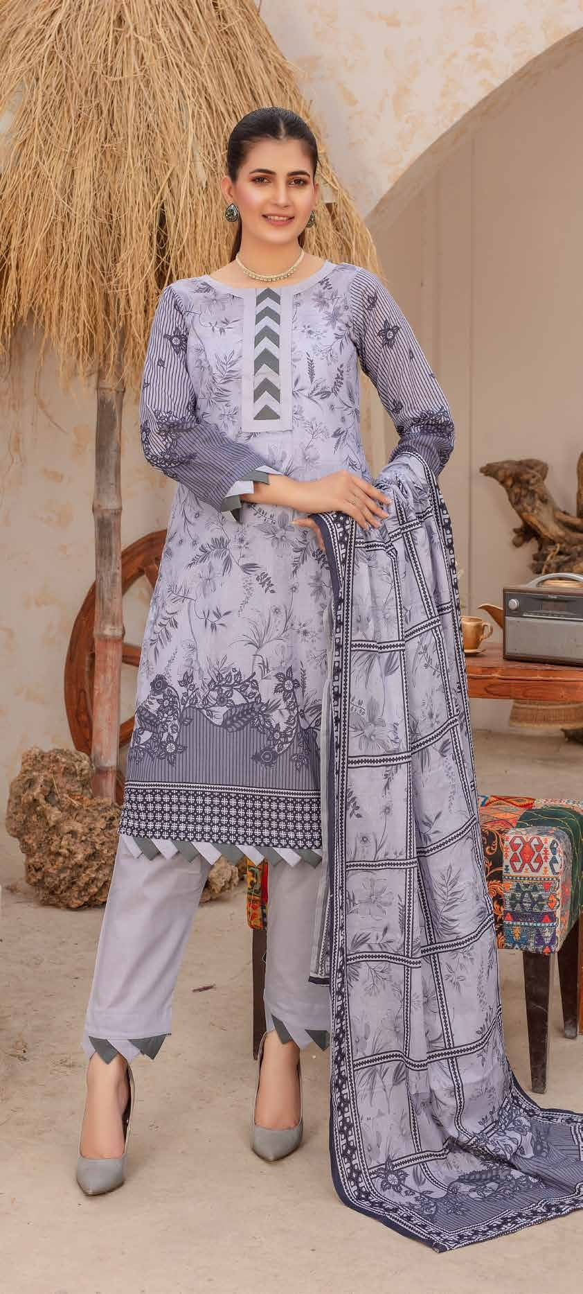 Original BINT-E-NAAZ - 3 Piece Printed Lawn 005