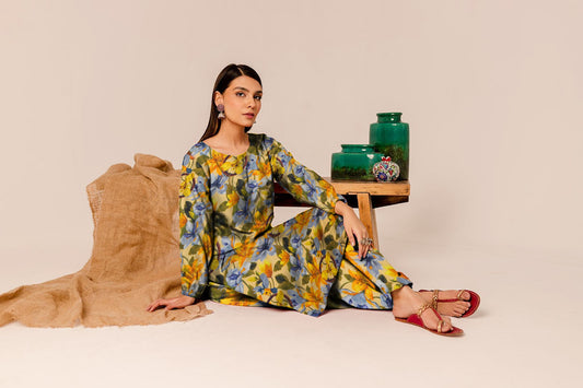 Sumaira all over capri - 2 Piece linen 041