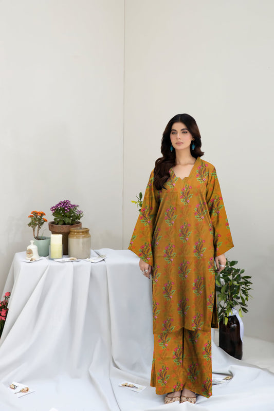 Sumaira all over capri - 2 Piece linen 043