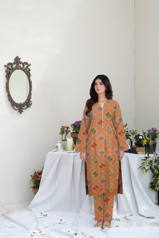 Sumaira all over capri - 2 Piece linen 045